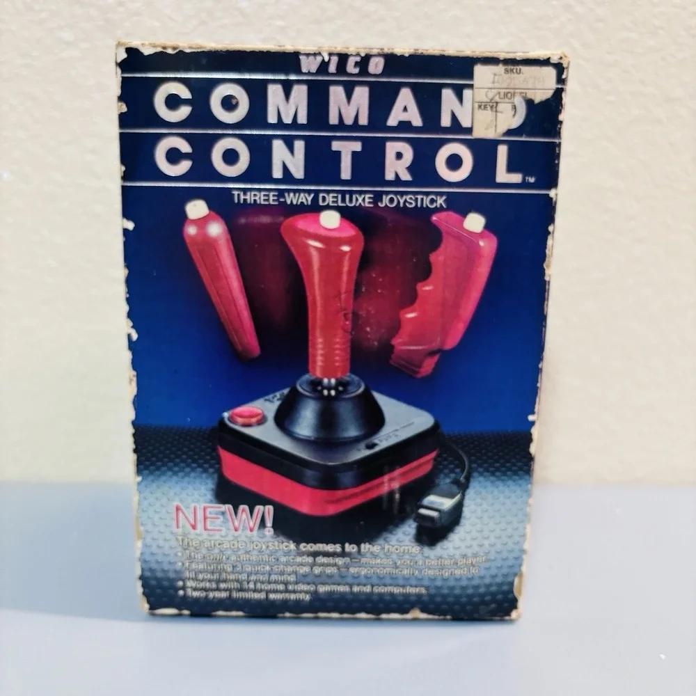 Wico Command Control Joystick Controller Atari 2600, 400/800, Amiga+ All Parts